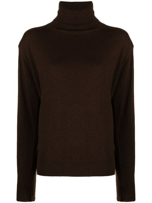 Brown Ines Turtleneck Sweater