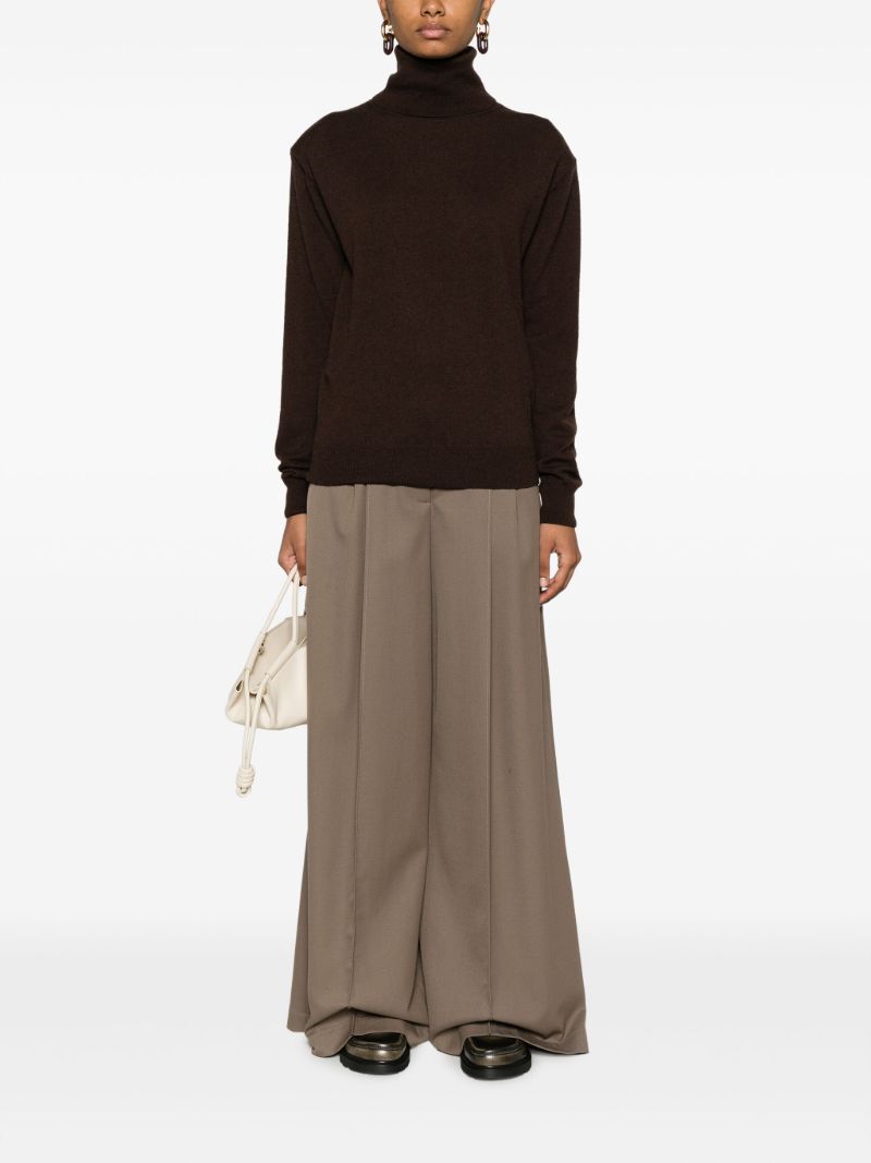 Brown Ines Turtleneck Sweater