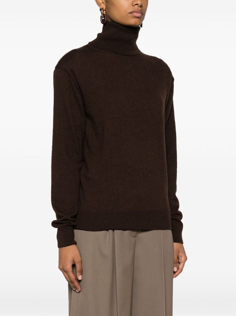 Brown Ines Turtleneck Sweater