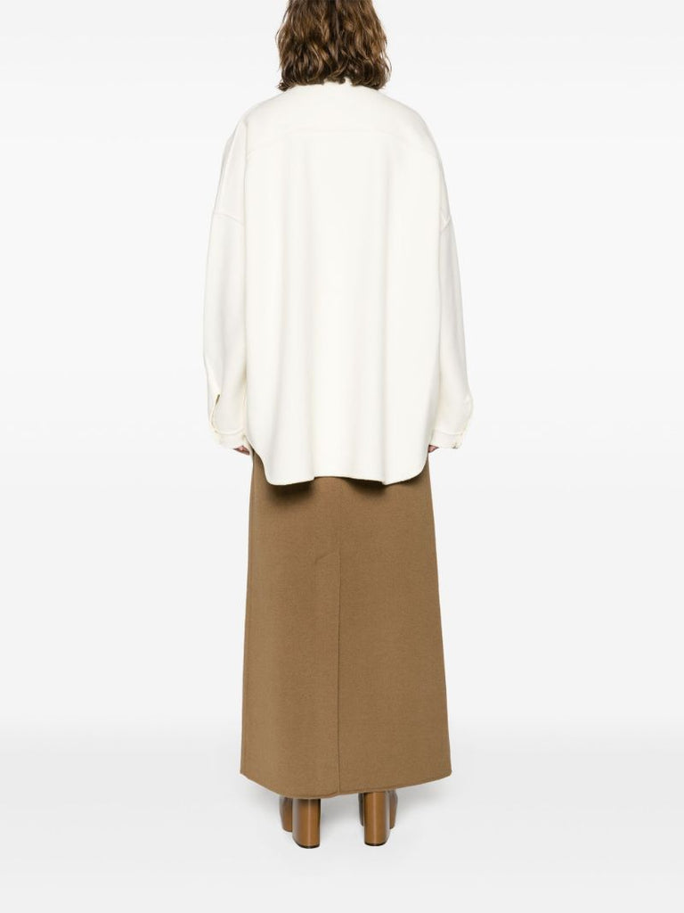 White Dallas Wool Overshirt