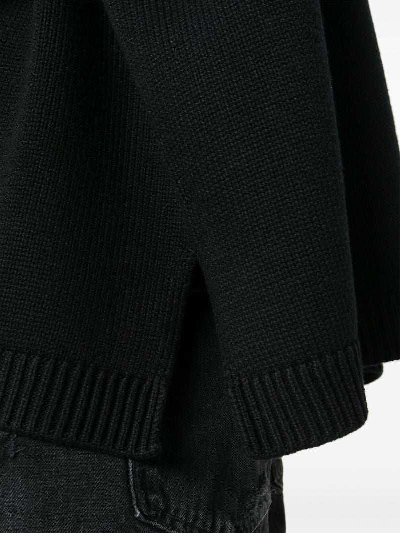 Black Rhea Trapeze Sweater