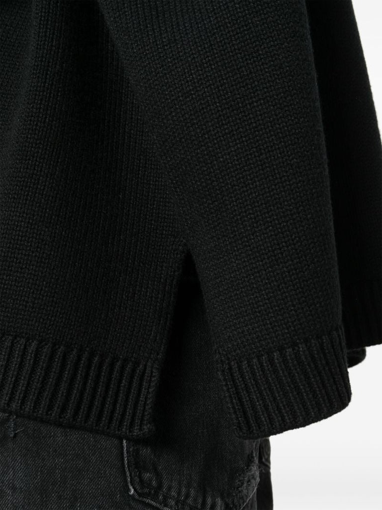Black Rhea Trapeze Sweater