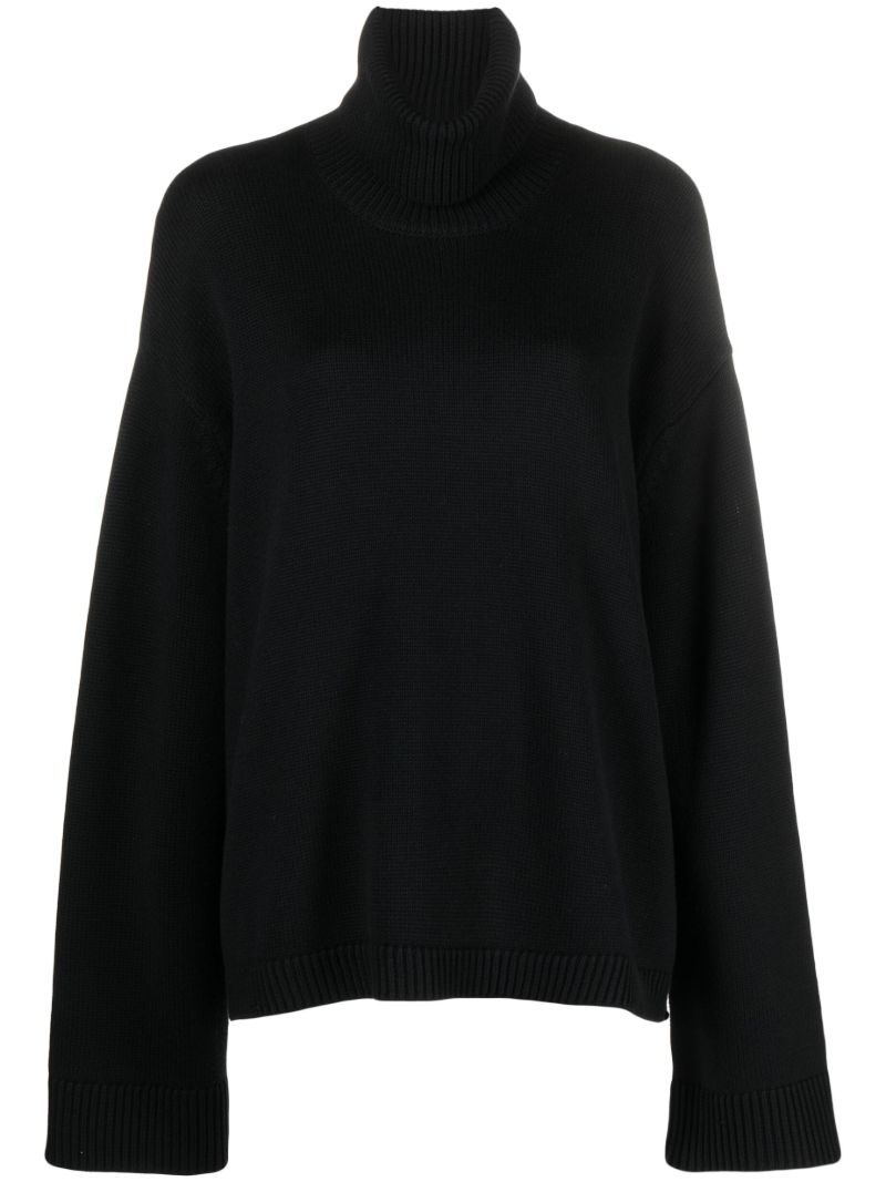 Black Rhea Trapeze Sweater