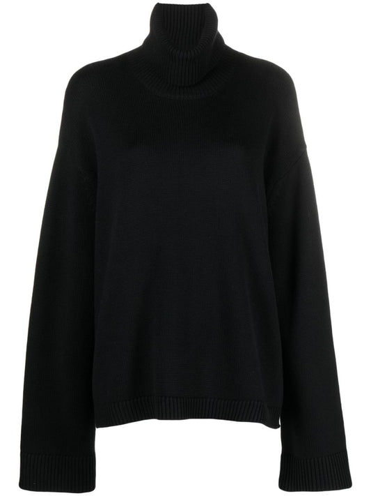 Black Rhea Trapeze Sweater