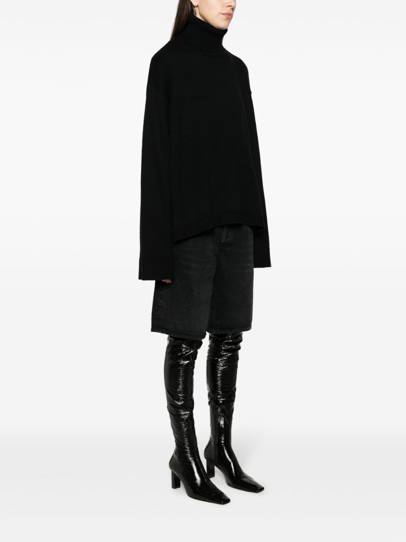 Black Rhea Trapeze Sweater
