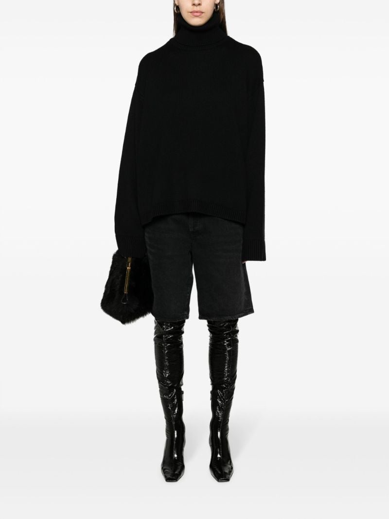 Black Rhea Trapeze Sweater