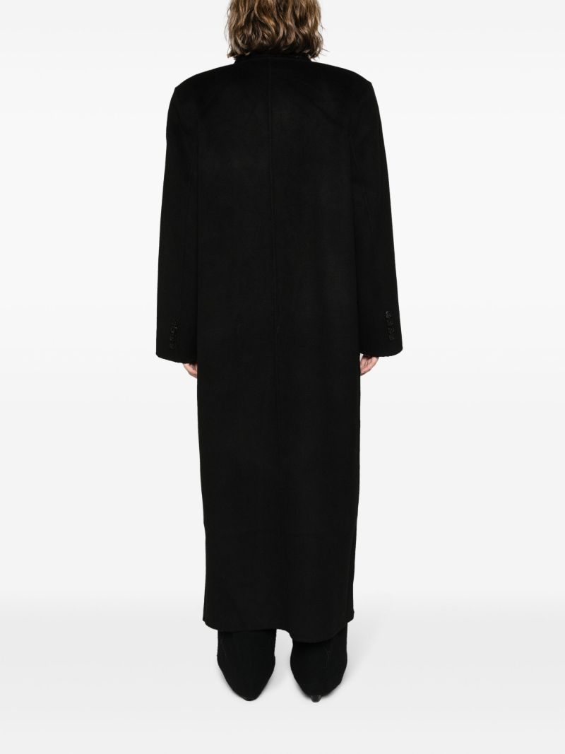 Black Gaia Double-breasted Coat