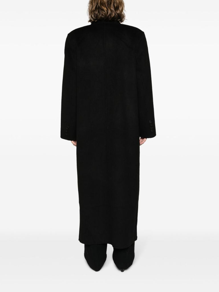 Black Gaia Double-breasted Coat