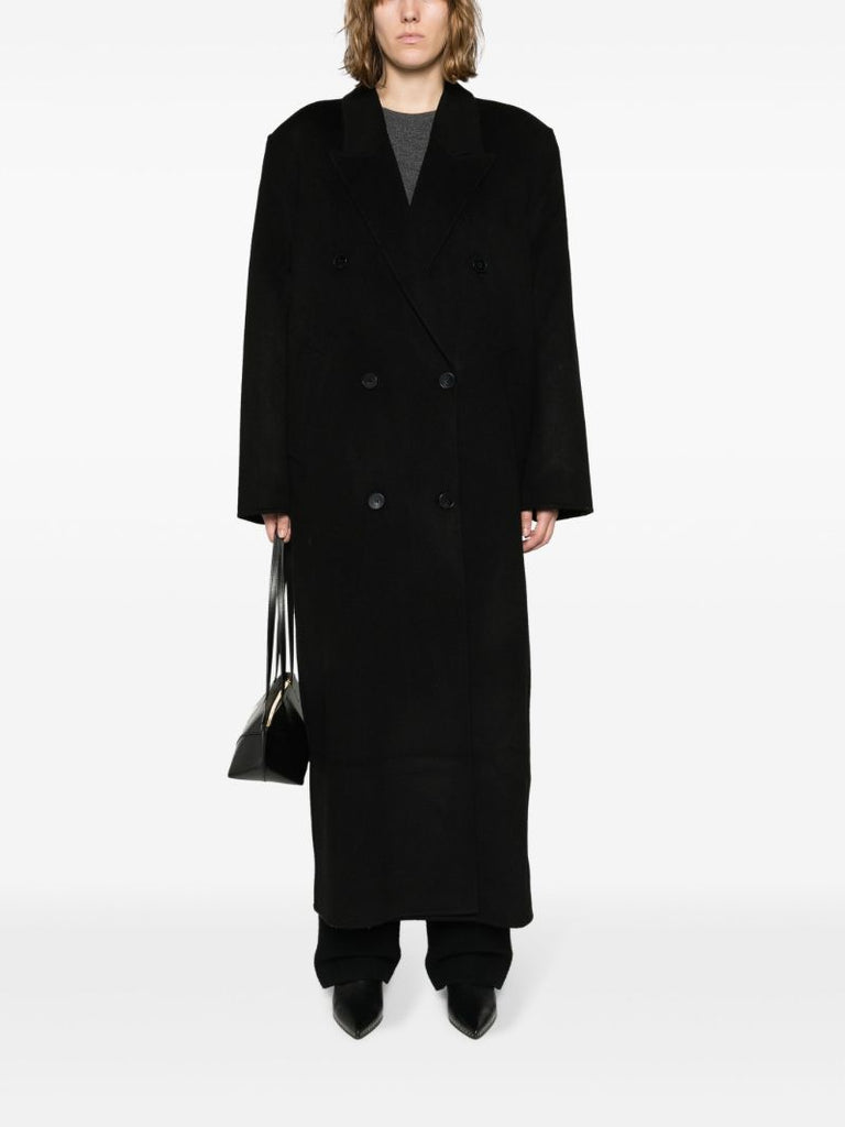 Black Gaia Double-breasted Coat