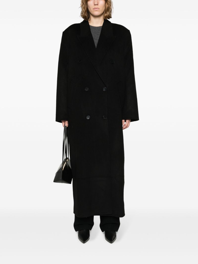 Black Gaia Double-breasted Coat