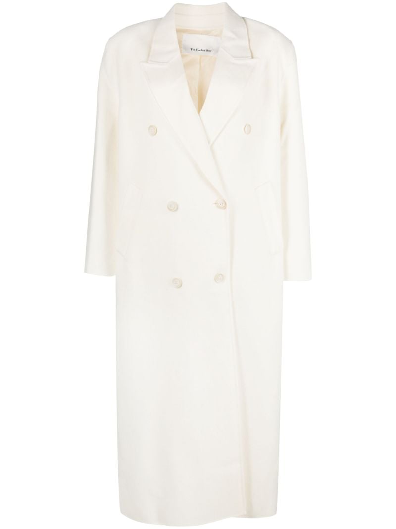 Neutral Gaia Double-breasted Coat