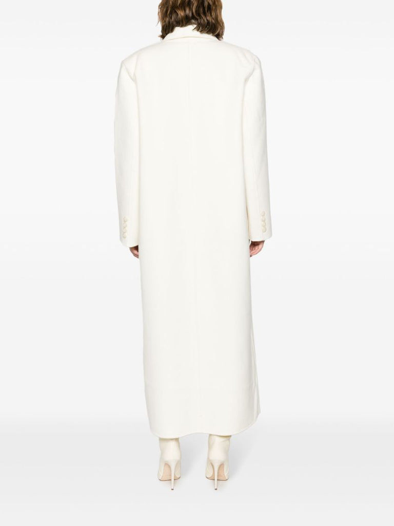 Neutral Gaia Double-breasted Coat