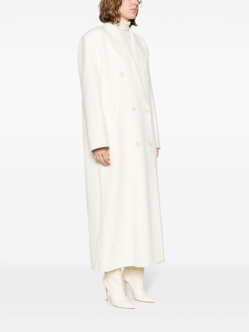 Neutral Gaia Double-breasted Coat