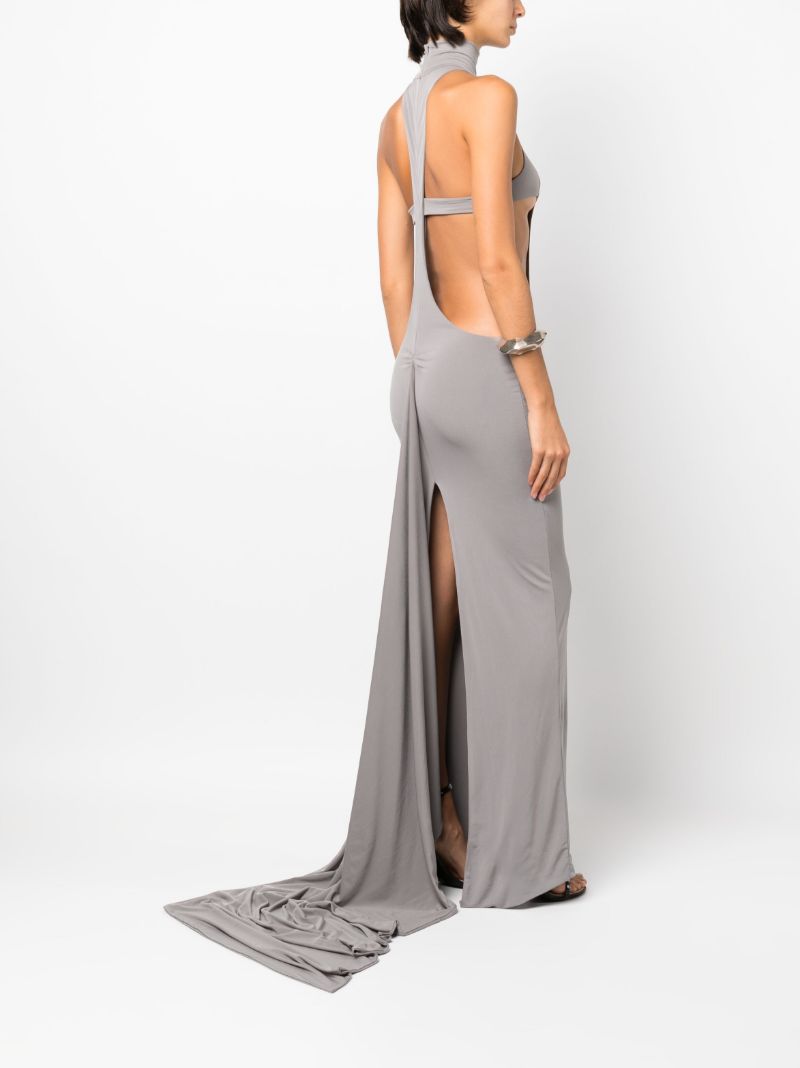 Grey Cut-out Gown
