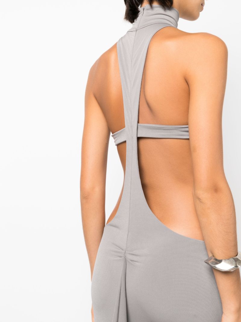 Grey Cut-out Gown