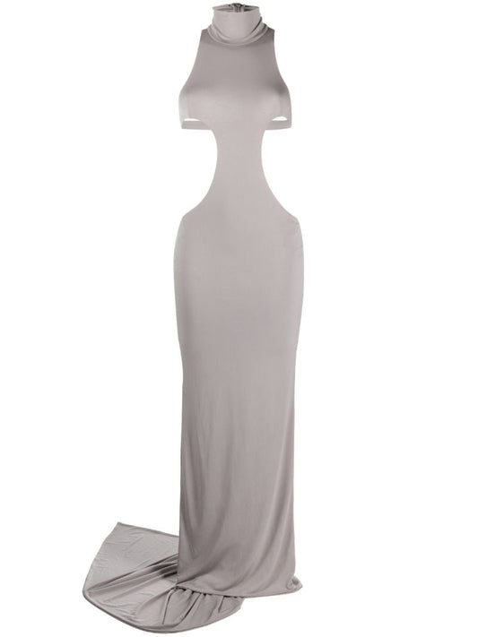 Grey Cut-out Gown