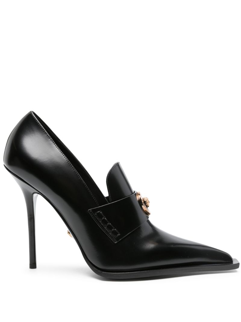 Black Alia 110 Leather Pumps