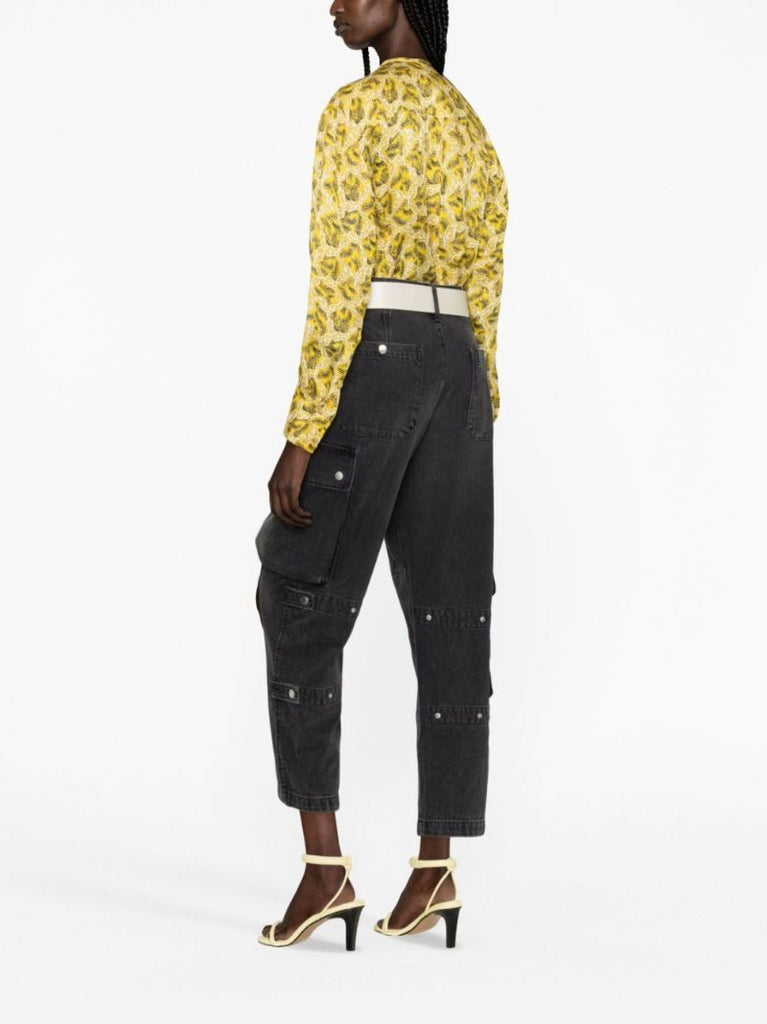 Black Elore Cargo Jeans