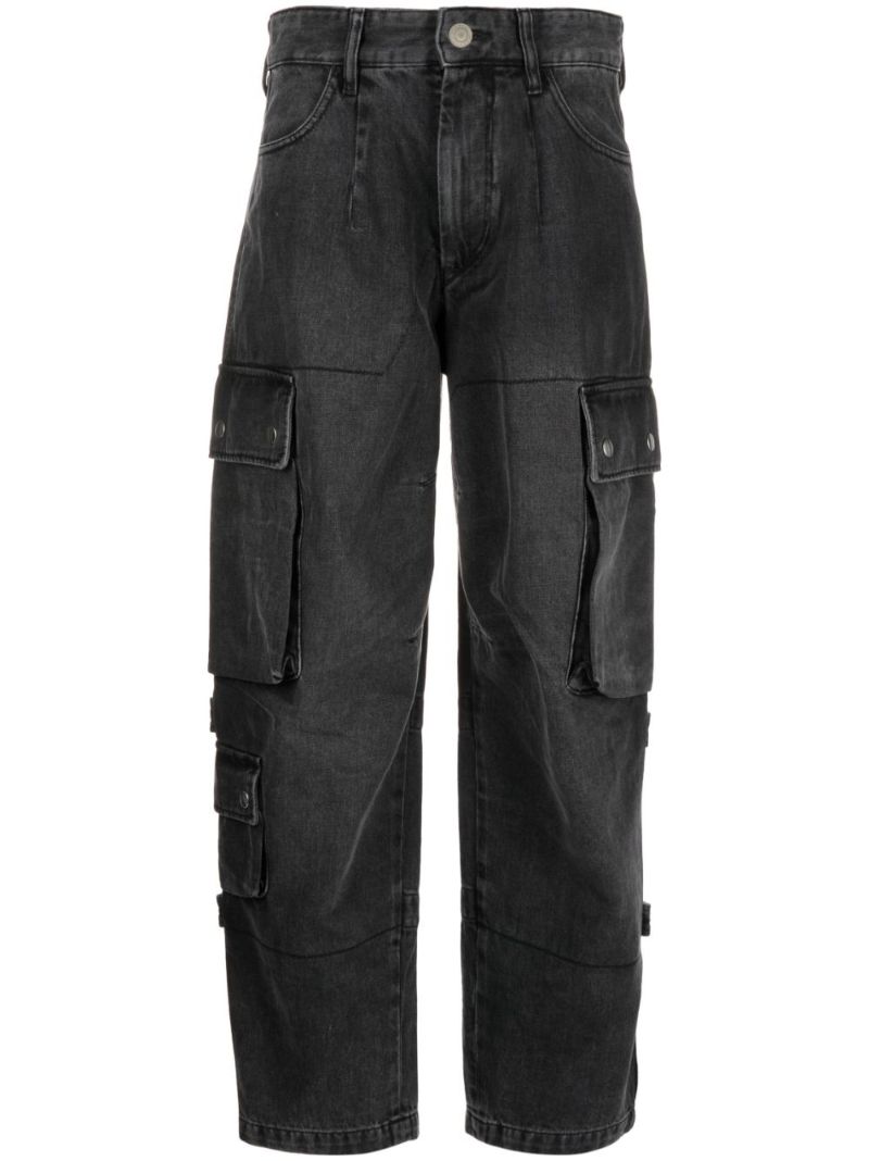 Black Elore Cargo Jeans