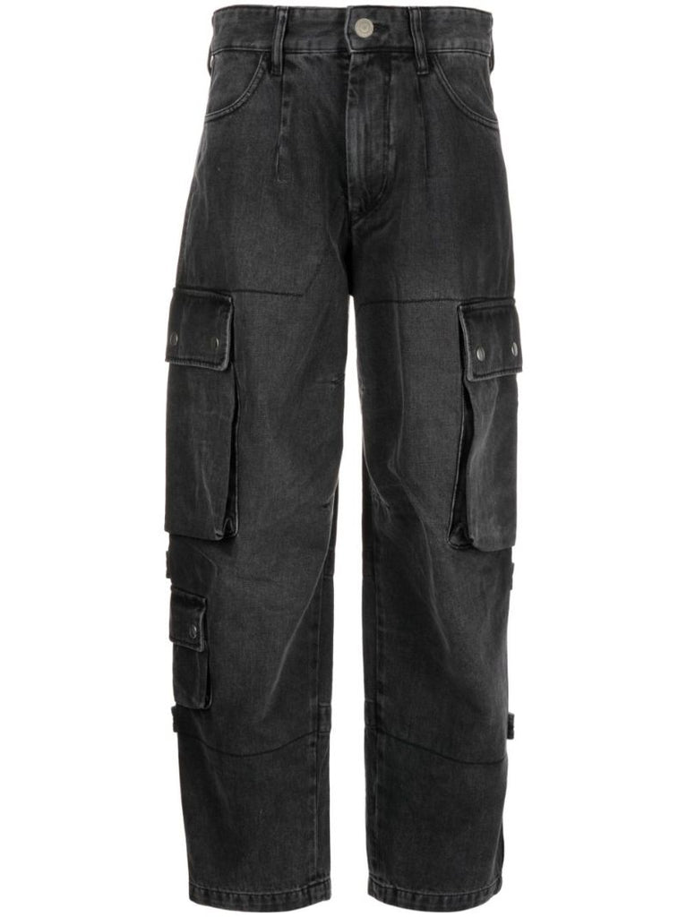 Black Elore Cargo Jeans