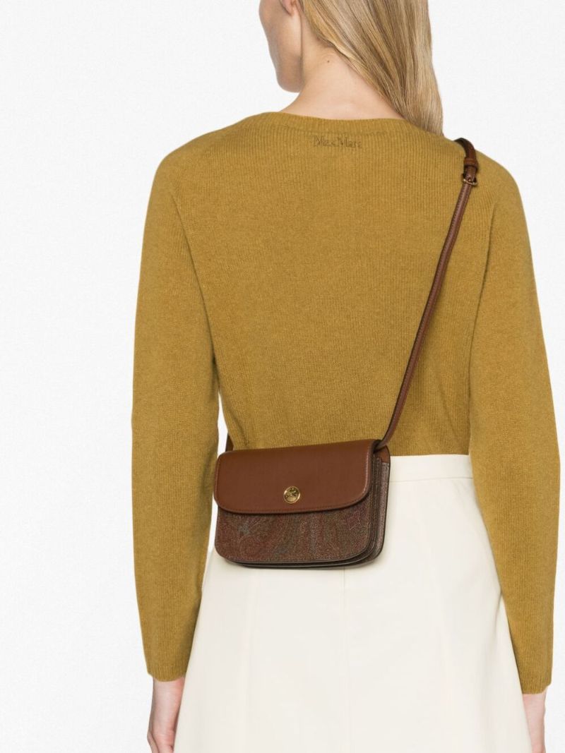Brown Essential Jacquard Crossbody Bag