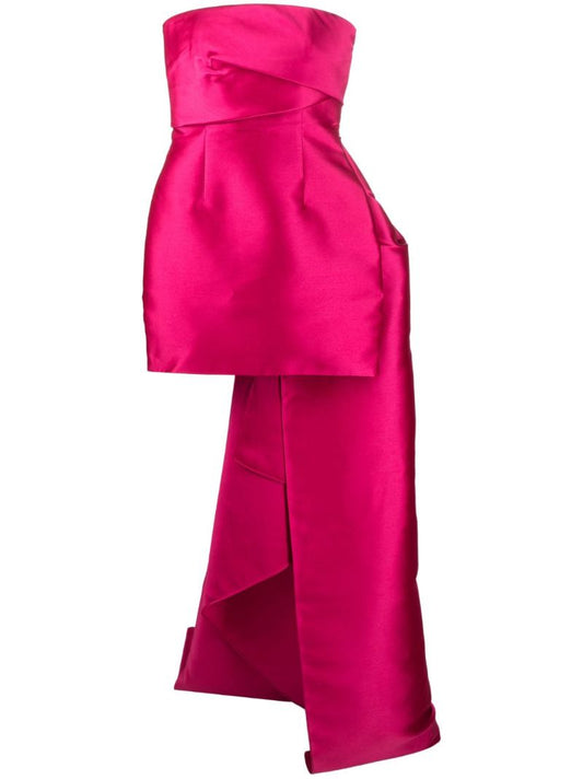 Pink Meyer Draped Mini Dress