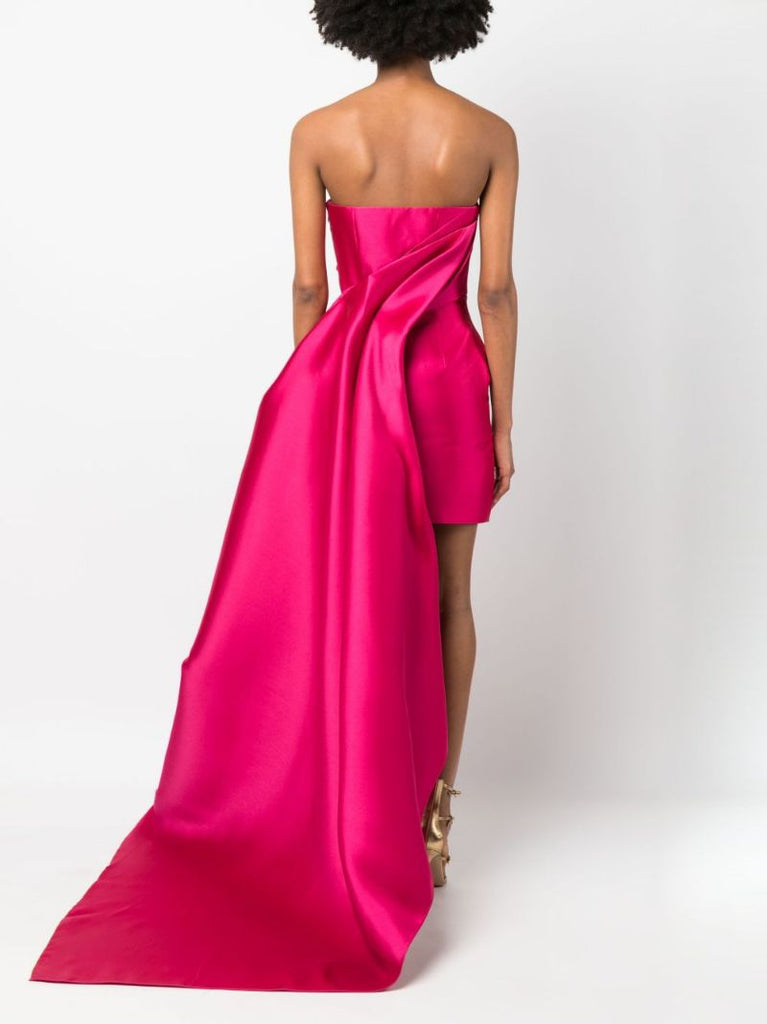 Pink Meyer Draped Mini Dress