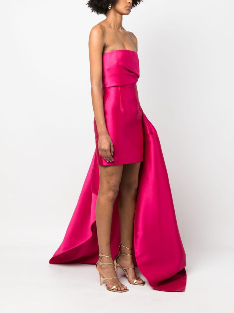 Pink Meyer Draped Mini Dress