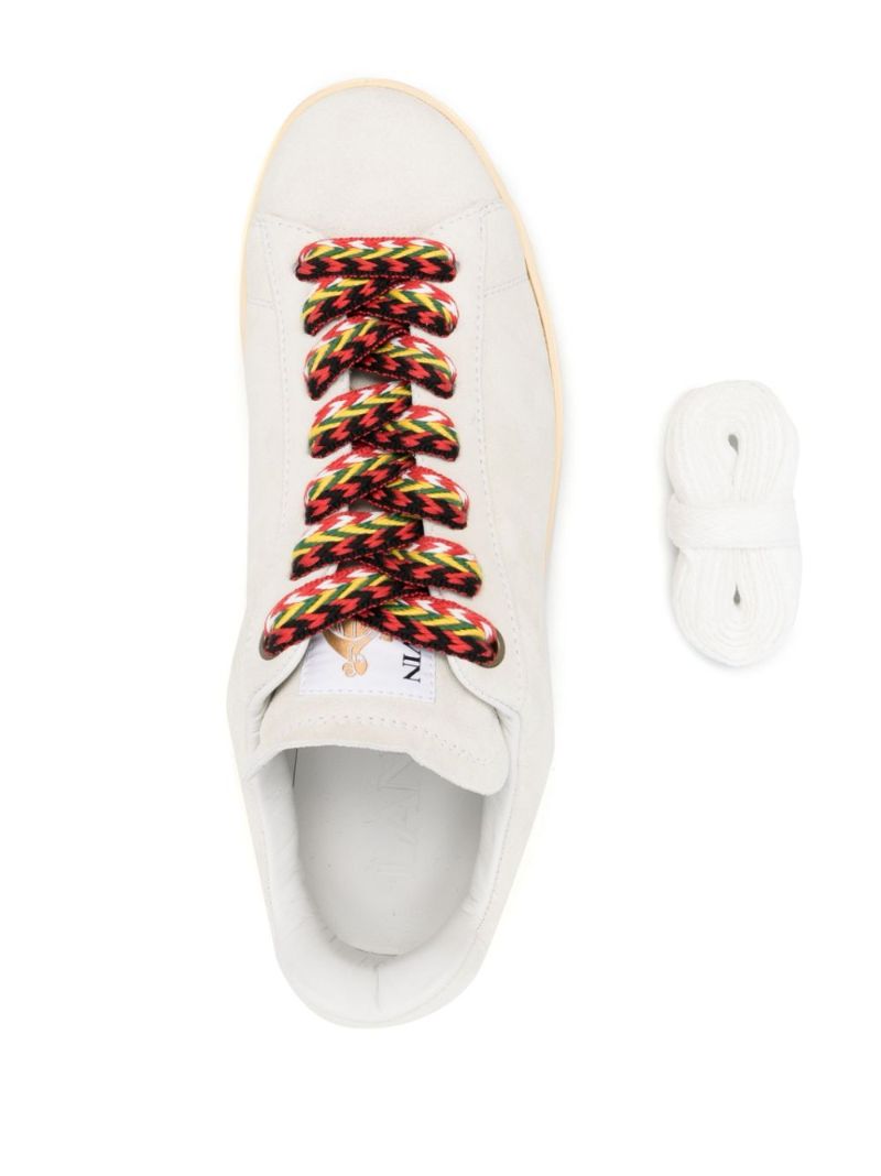 White Contrasting Laces  Sneakers