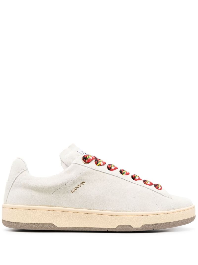 White Contrasting Laces  Sneakers