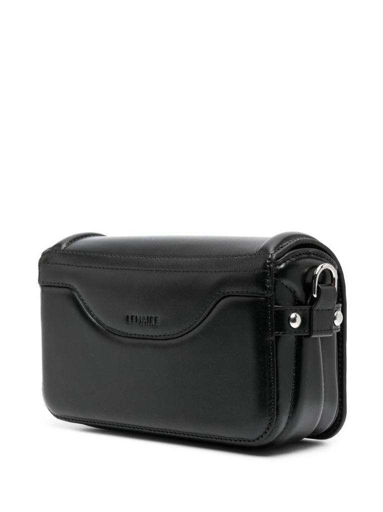 Black Ransel Mini Leather Satchel Bag