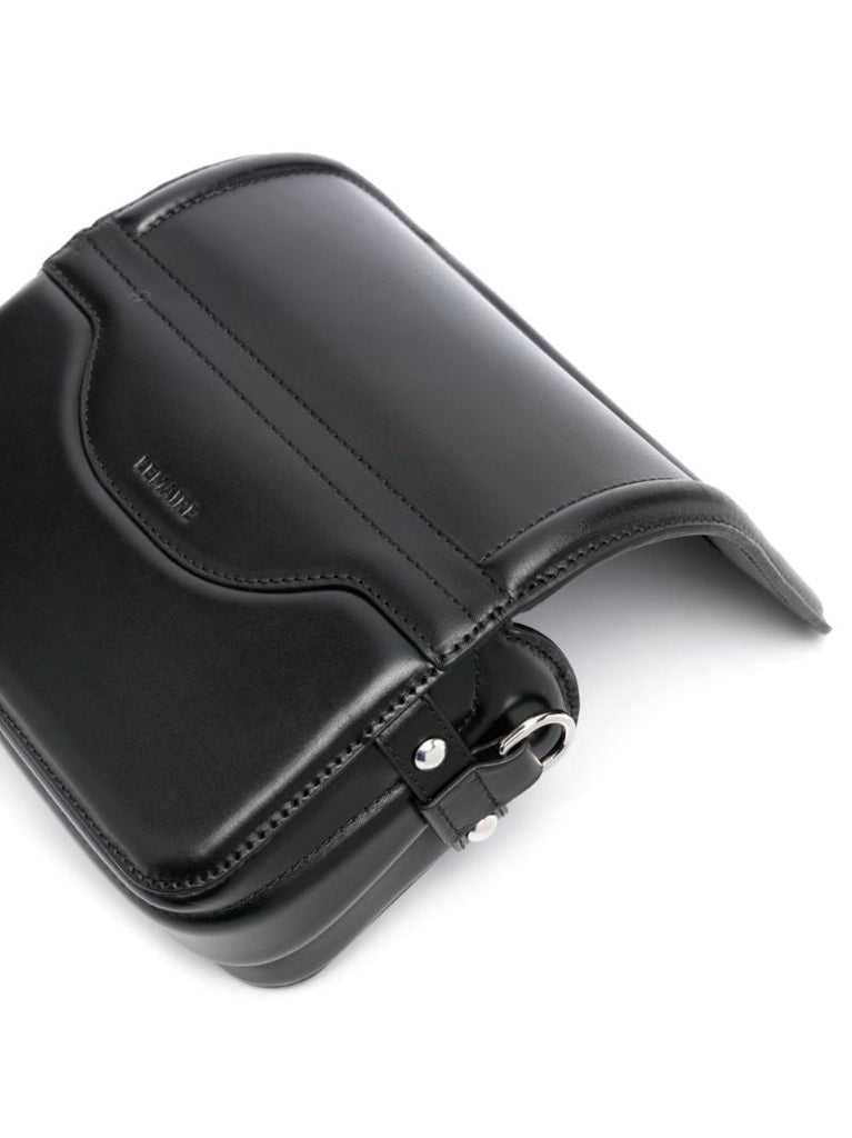 Black Ransel Mini Leather Satchel Bag