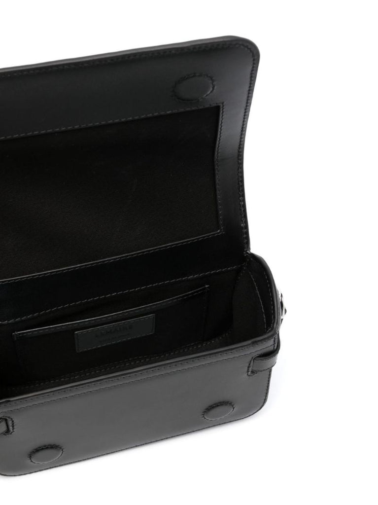 Black Ransel Mini Leather Satchel Bag