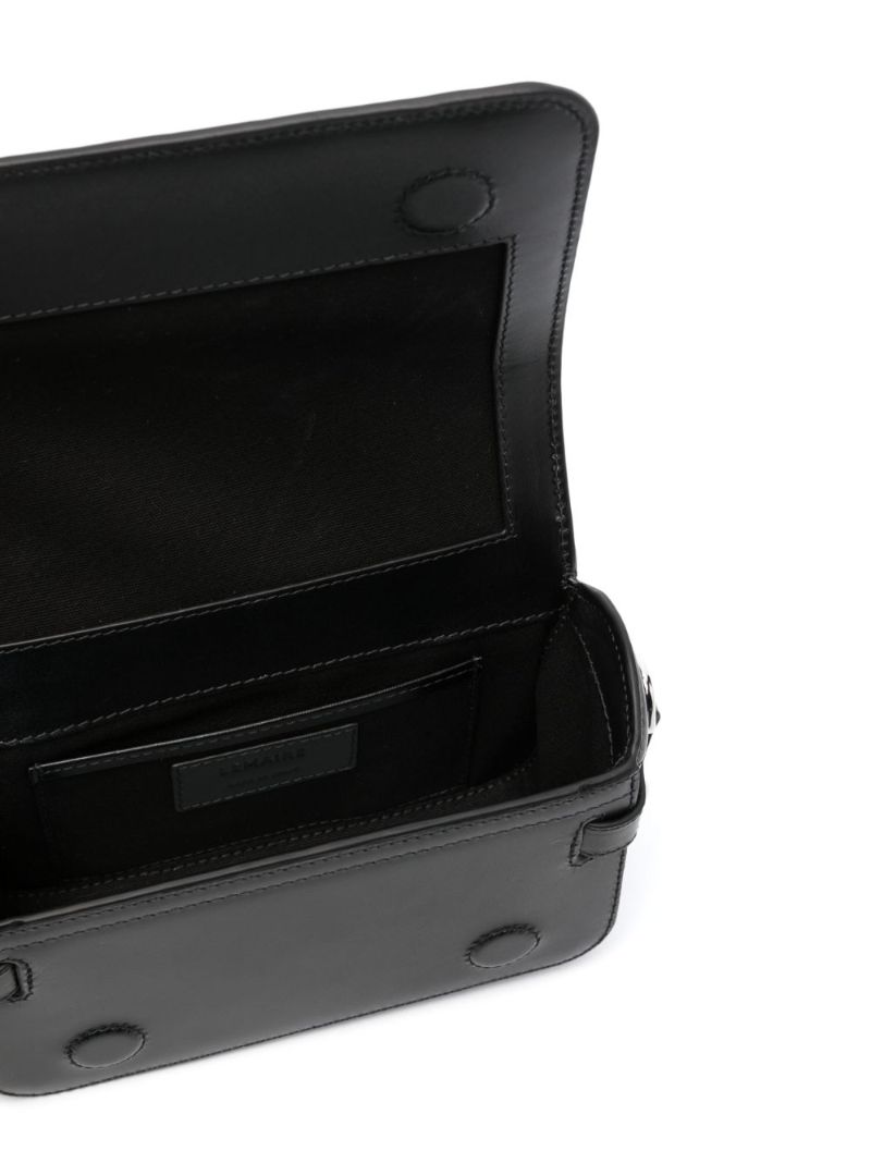 Black Ransel Mini Leather Satchel Bag