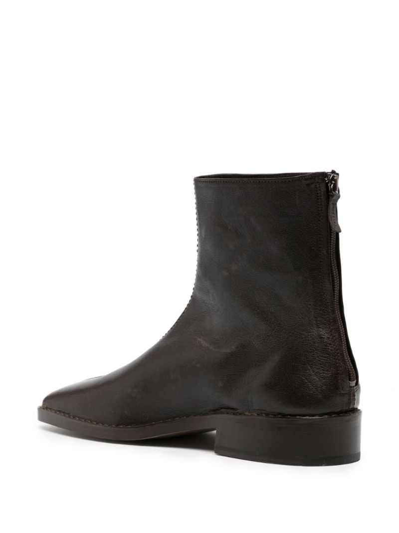 Brown Leather Ankle Boots