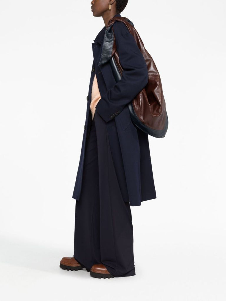 Brown Bandana Leather Shoulder Bag