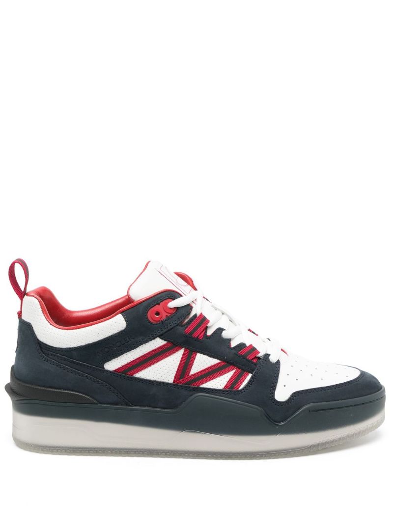 Blue Pivot Leather Sneakers