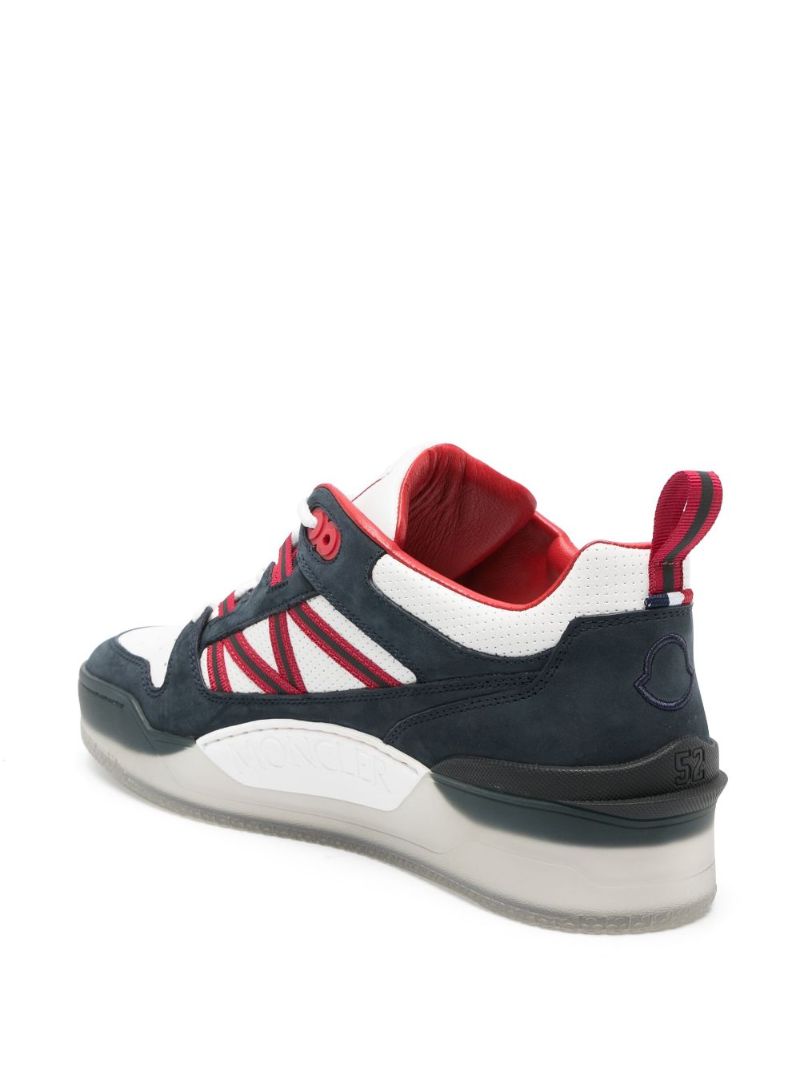 Blue Pivot Leather Sneakers