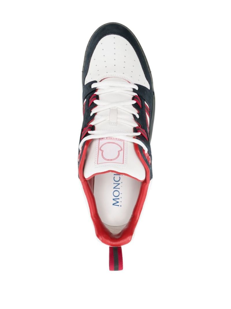 Blue Pivot Leather Sneakers