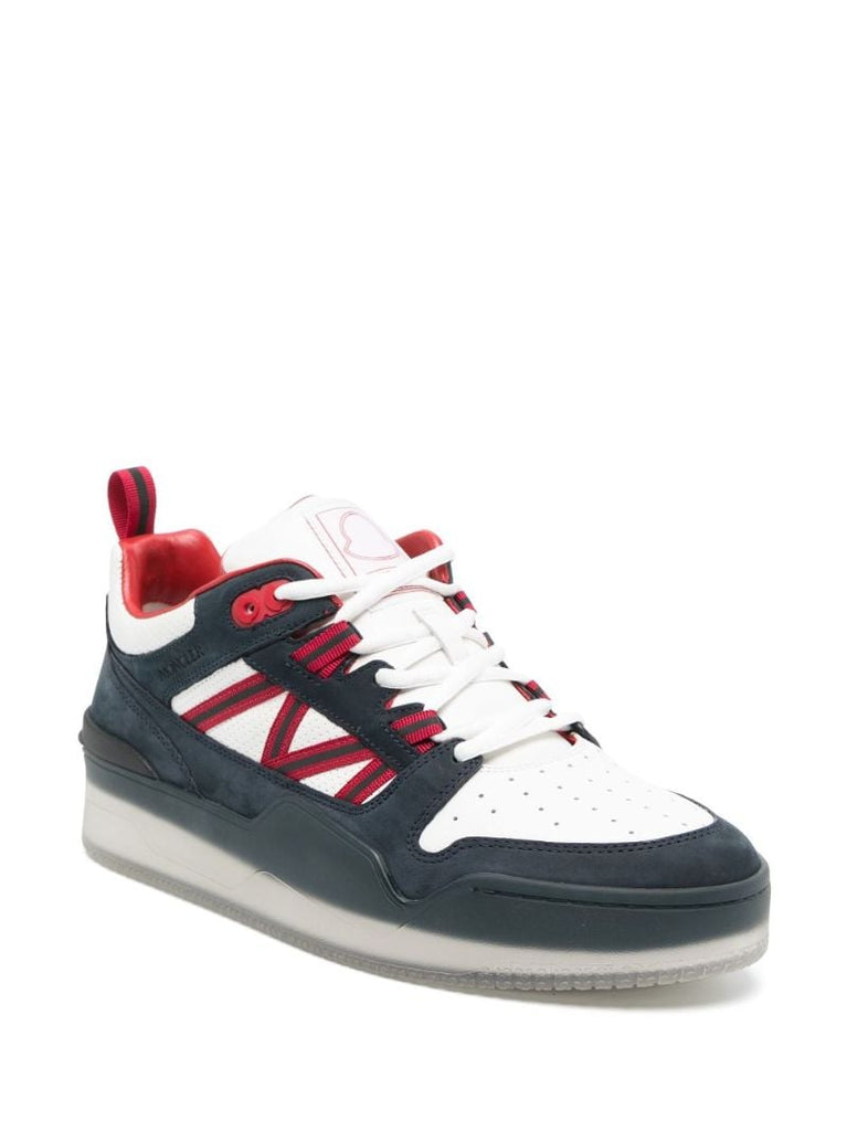 Blue Pivot Leather Sneakers