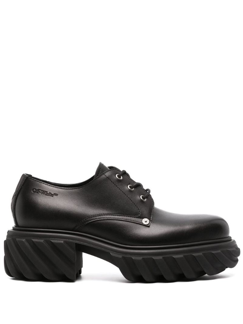 Black Exploration 70 Leather Derby Shoes