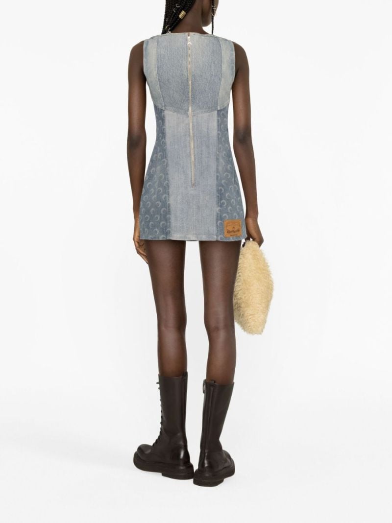Blue Regenerated Denim Mini Dress