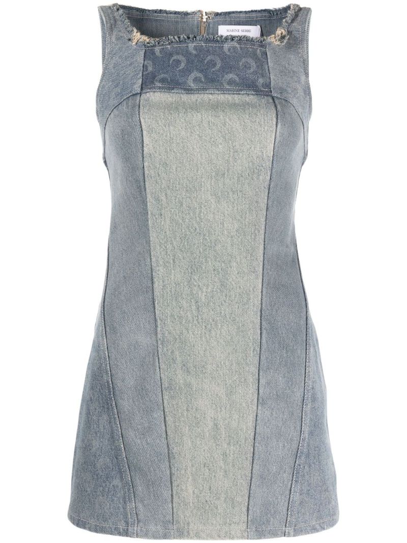 Blue Regenerated Denim Mini Dress