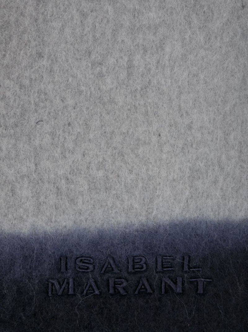 Grey Firny Logo-embroidered Scarf