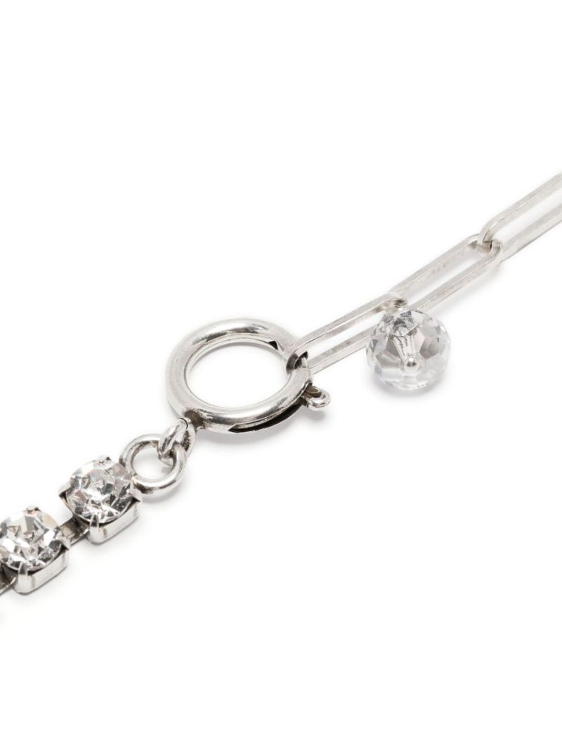 Silver-tone Crystal Necklace