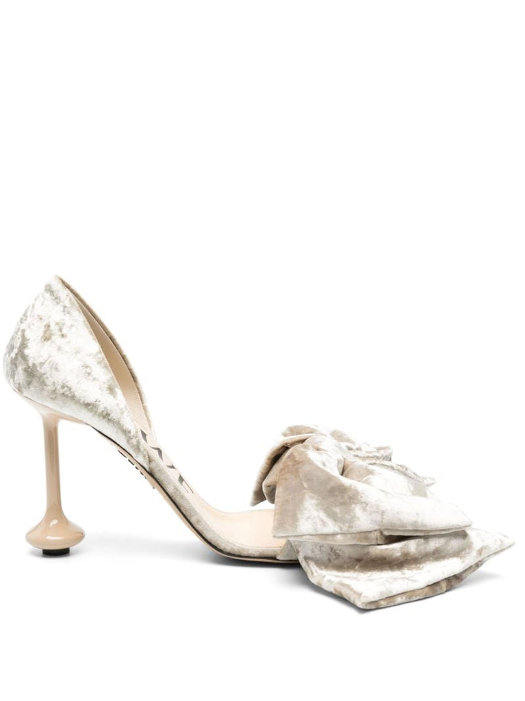 Neutral Toy D'orsay 90 Velvet Sandals