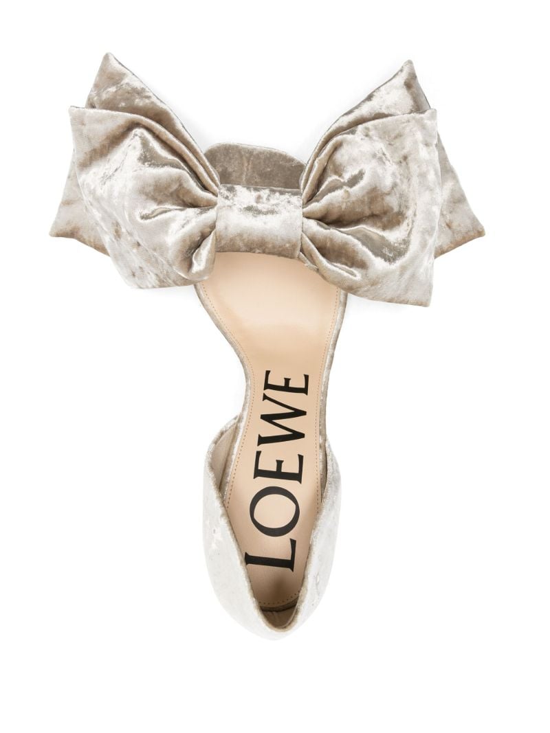 Neutral Toy D'orsay 90 Velvet Sandals