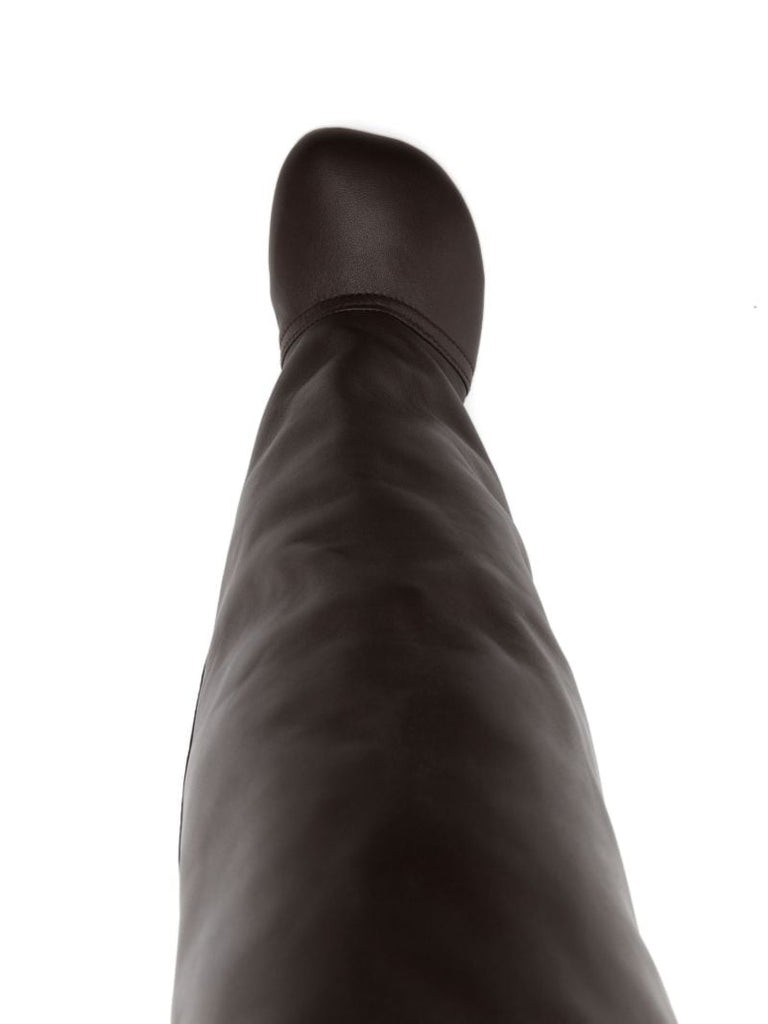 Brown Toy Knee-high Leather Boots