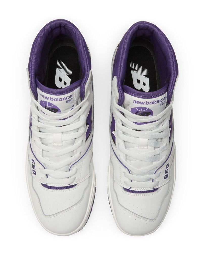 White 650 High-top Trainers