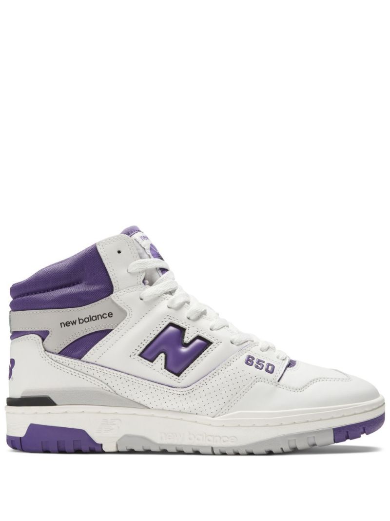 White 650 High-top Trainers